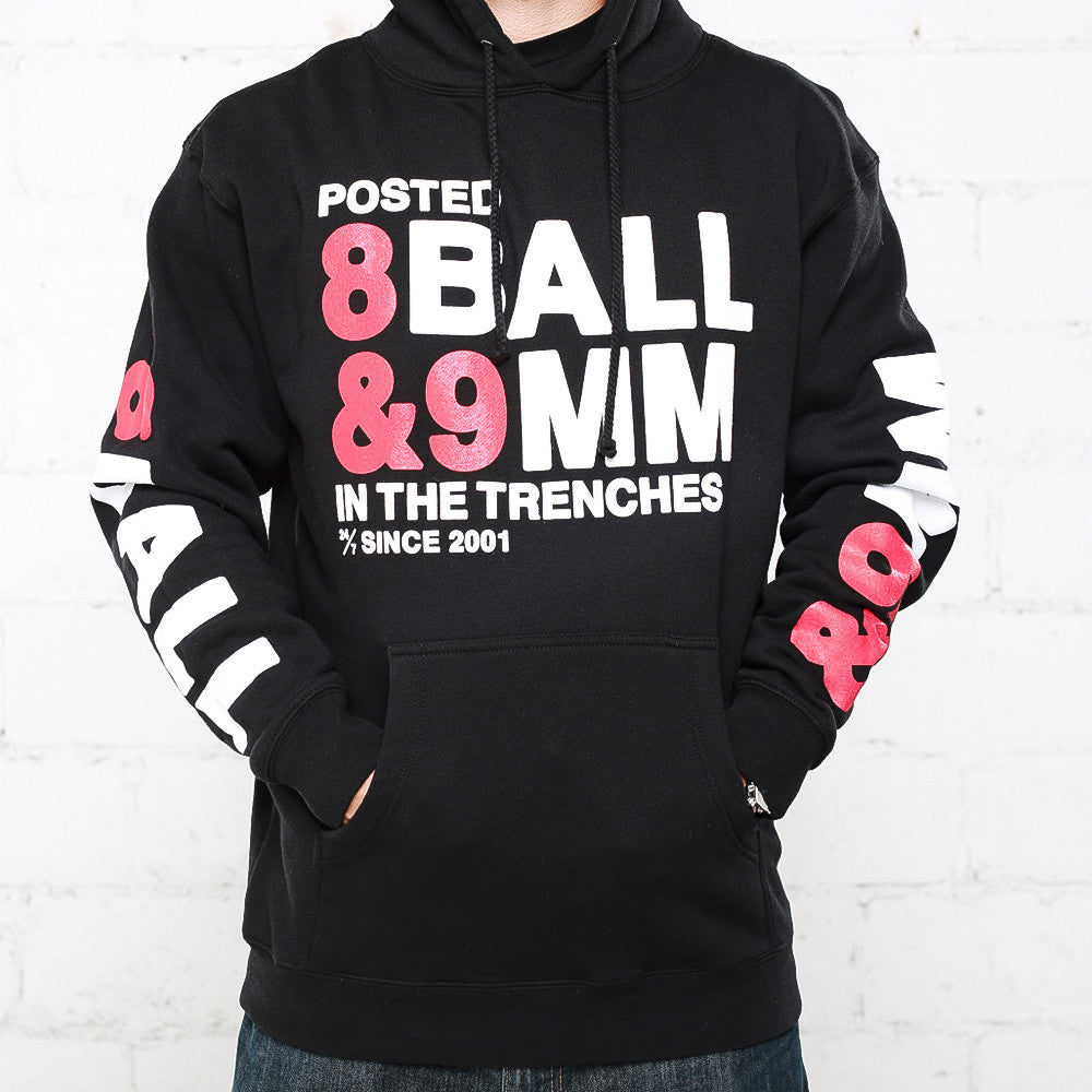 8 ball bred hooded sweatshirt  front