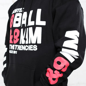 8 ball bred hooded sweatshirt sleeve