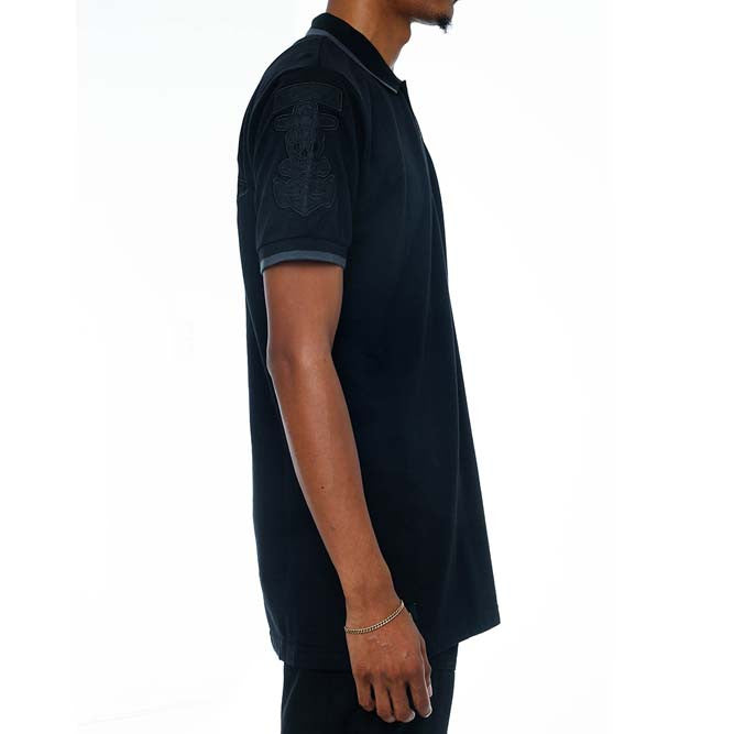 Any Means Polo Shirt Stealth Black