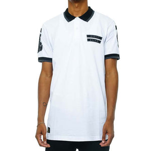 Any Means Polo Shirts White front