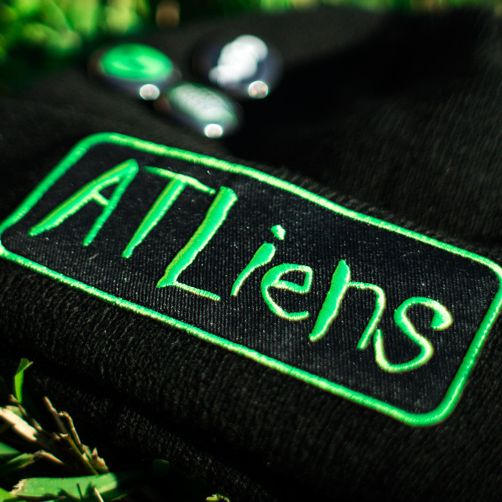 Atliens Custom Hip Hop Patch Beanie with Pins Black (3)