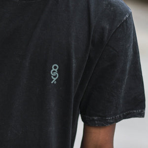 Black Keys Elongated Mineral Wash T Shirt crest streetwear
