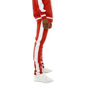 Bones Double Stripe Track Pants Red
