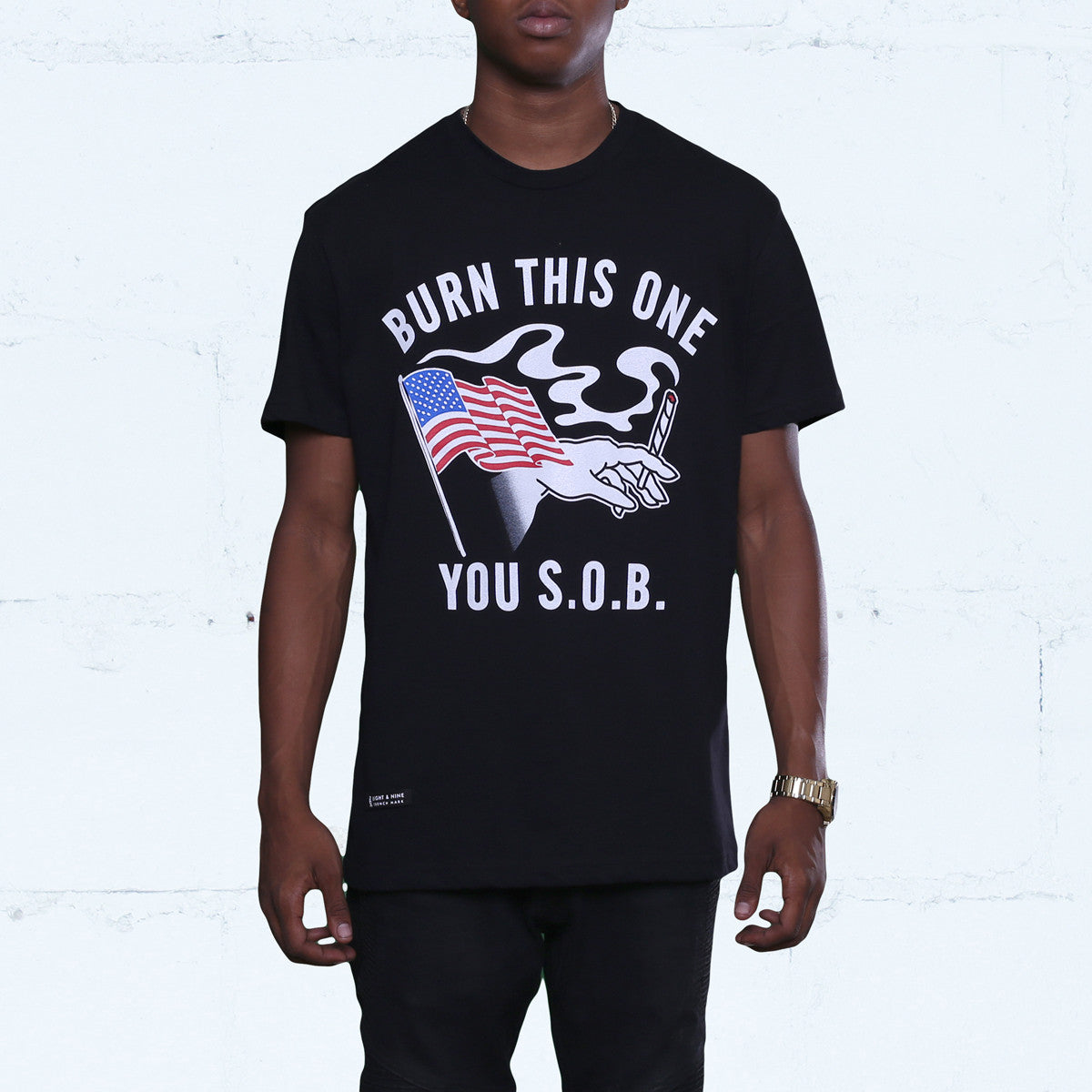 Burn One Tee Black