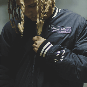 Burning Time Bomber Jacket Black – 8&9 Clothing Co. Burning Time Bomber Jacket Black – 8&9 Clothing Co.