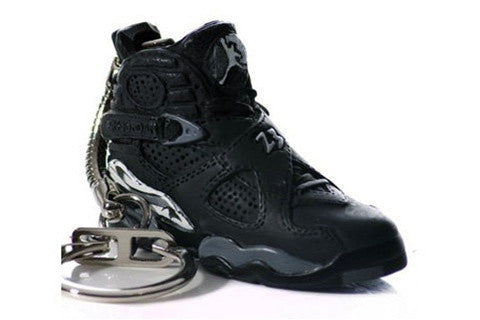 Nike Air Jordan 8 Black VIII Mini Sneaker Key Chain Sneaker Keychain