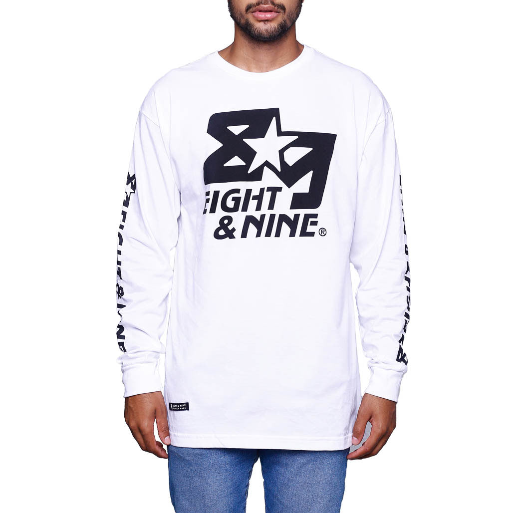 Classic Finisher White LS T Shirt front