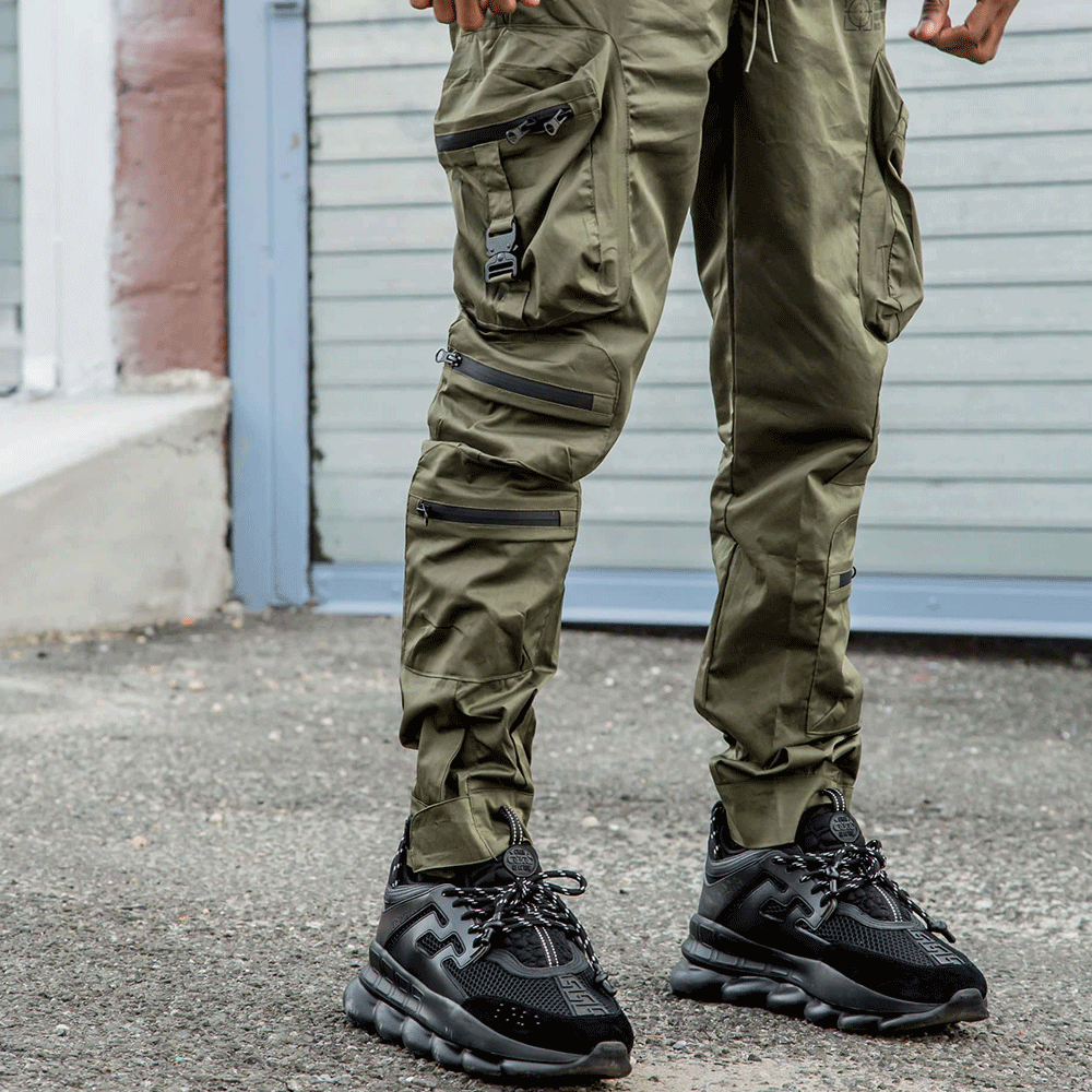 Combat Nylon Joggers Olive 8 9 Clothing Co