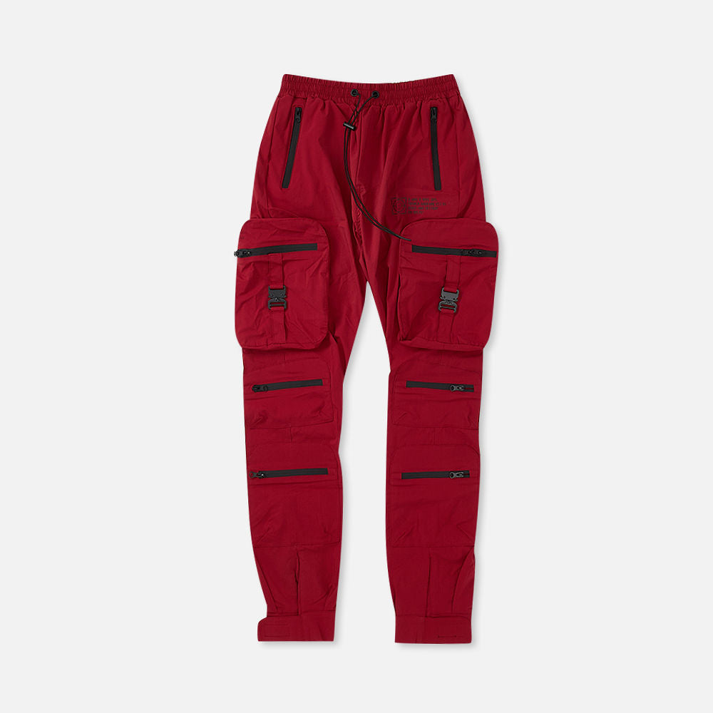 Combat Nylon Pants Red