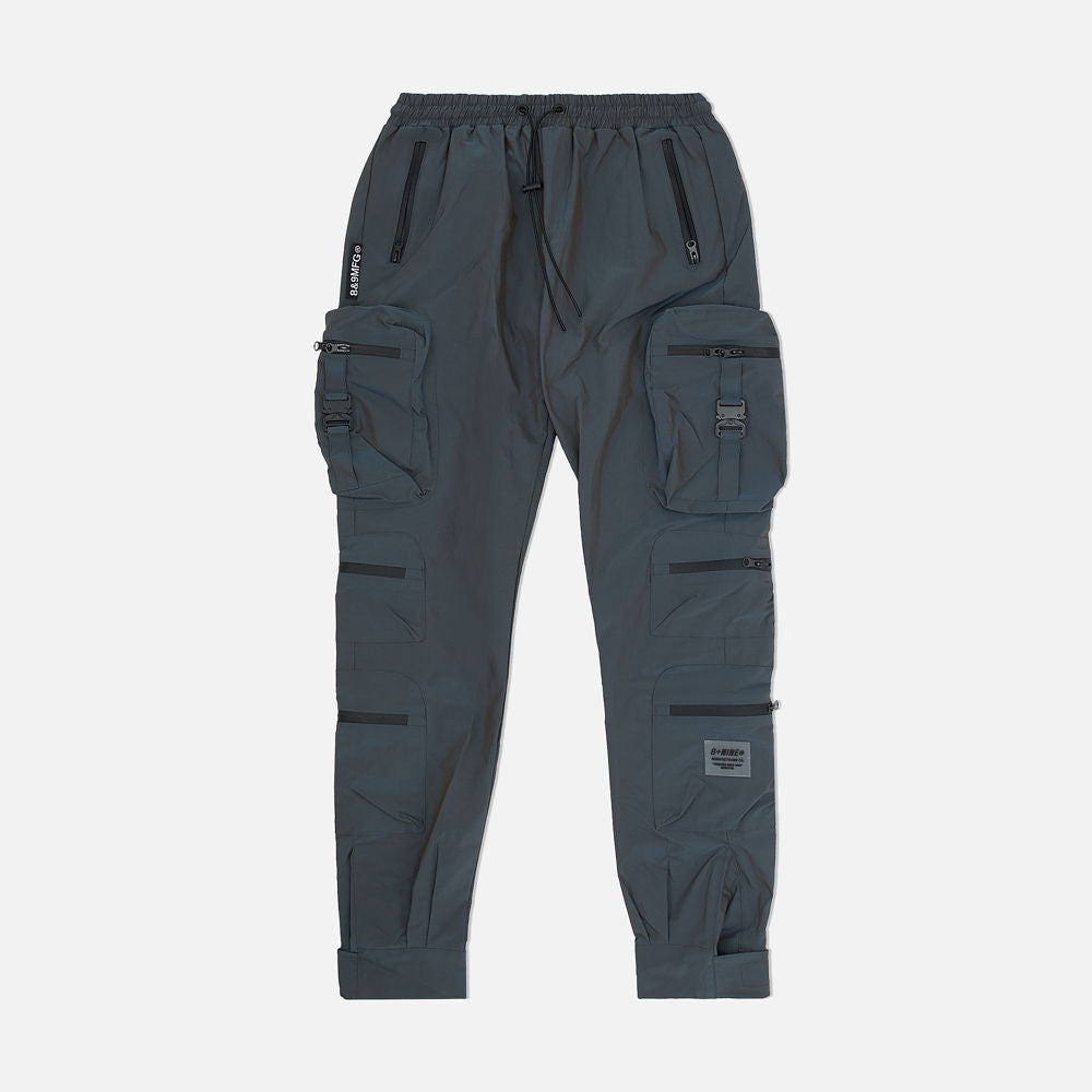 Nylon Cargo Traveler Pants - Black | mnml | shop now