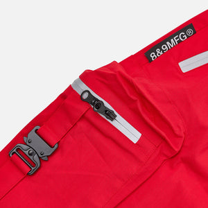 Combat Nylon Shorts Red 3M Zippers