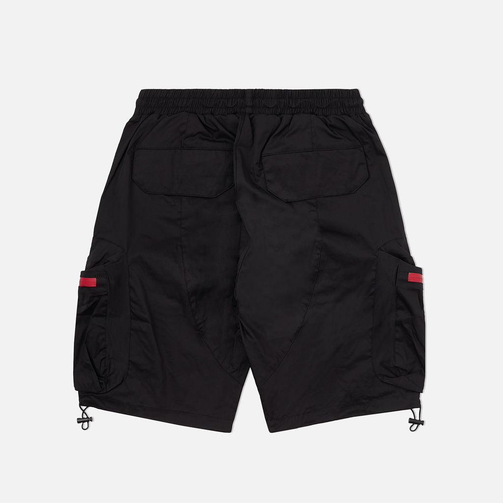 Combat Nylon Shorts Red Zippers
