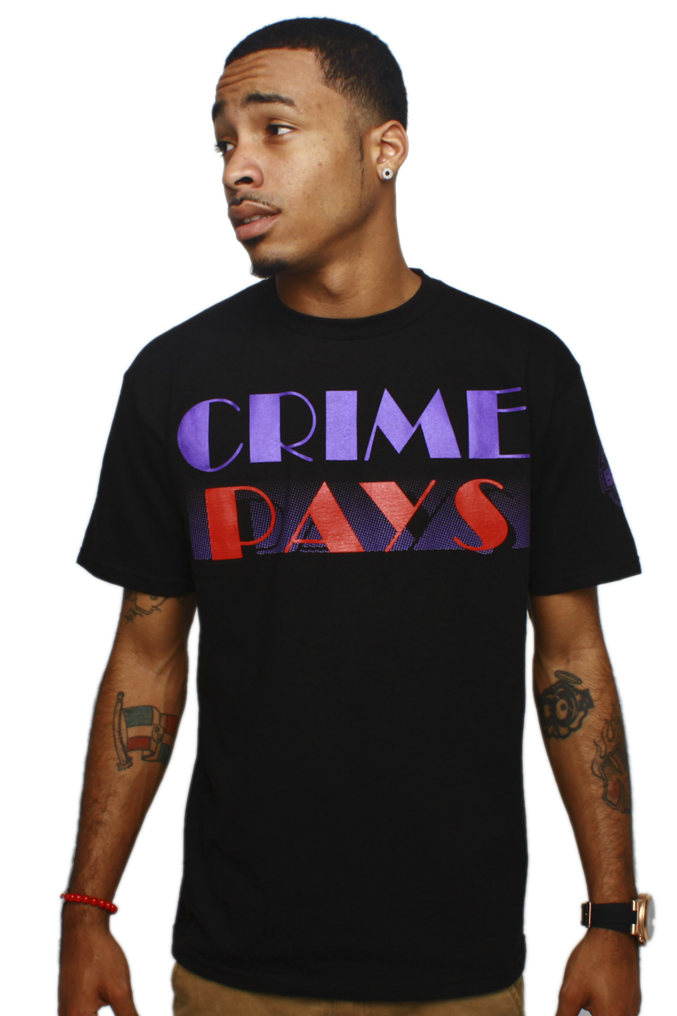 Crime Pays Raptors T Shirt - 1
