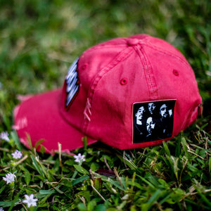 Death Row Distressed Vintage Hip Hop Hat Red (3)
