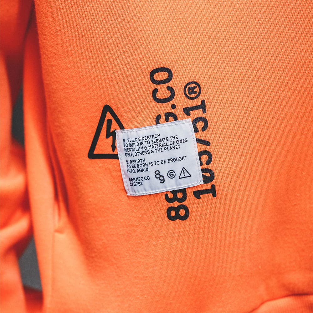 Destroy Hooded Sweatshirt Safety Orange