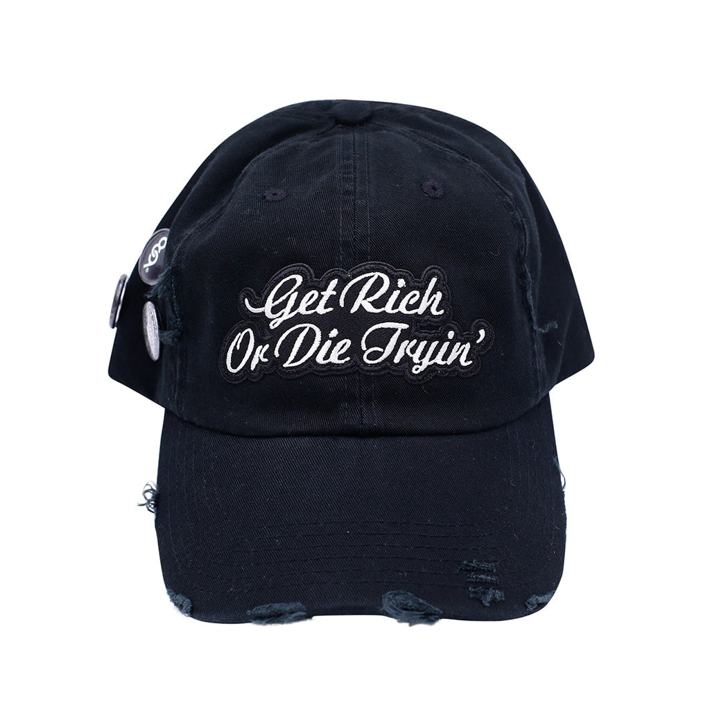 Die Tryin' Vintage Hip Hop Hat Black 