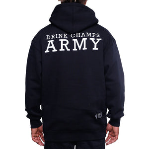 Drink Champs Army Hooded Sweatshirt back