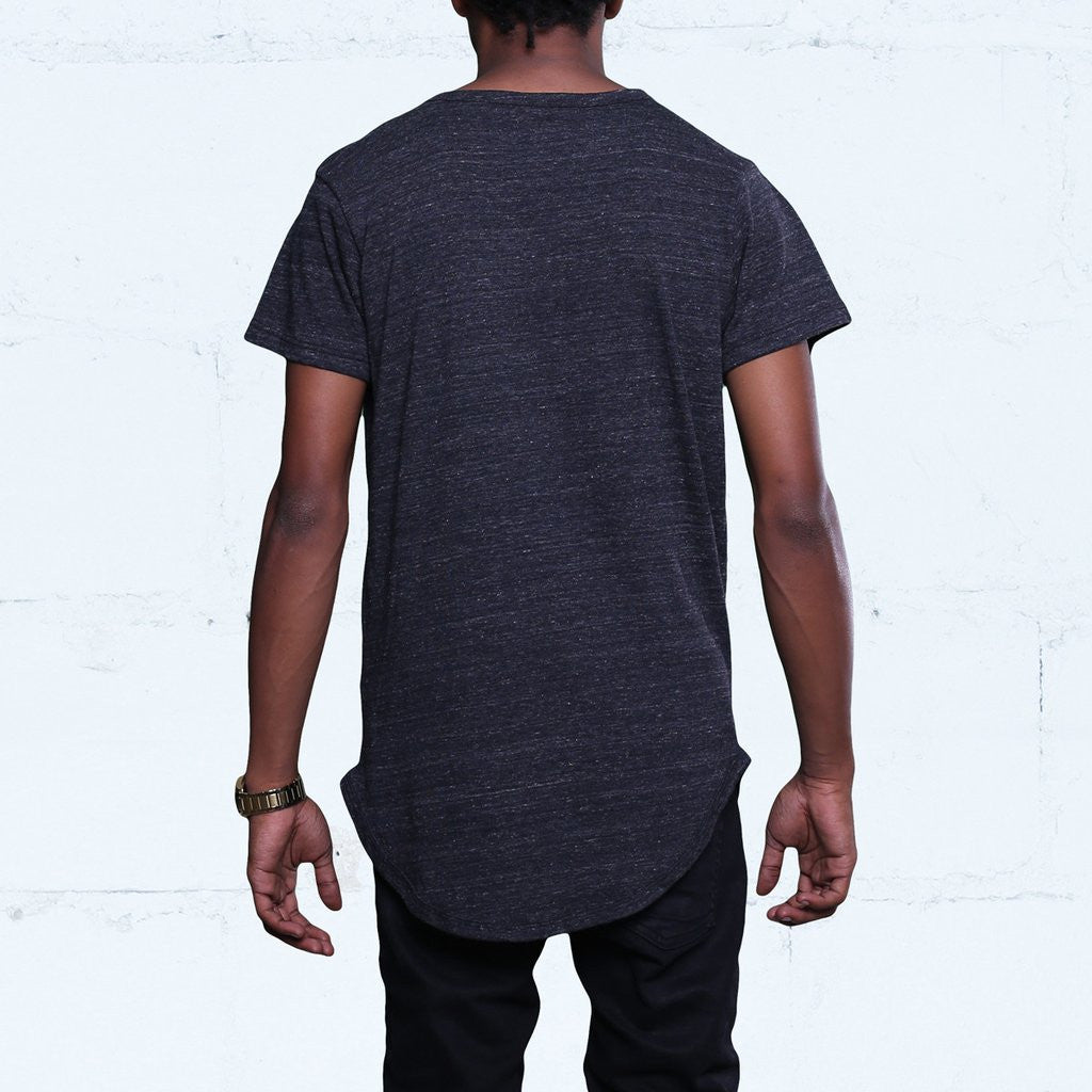 Eco Black Tri-Blend T Shirt Back