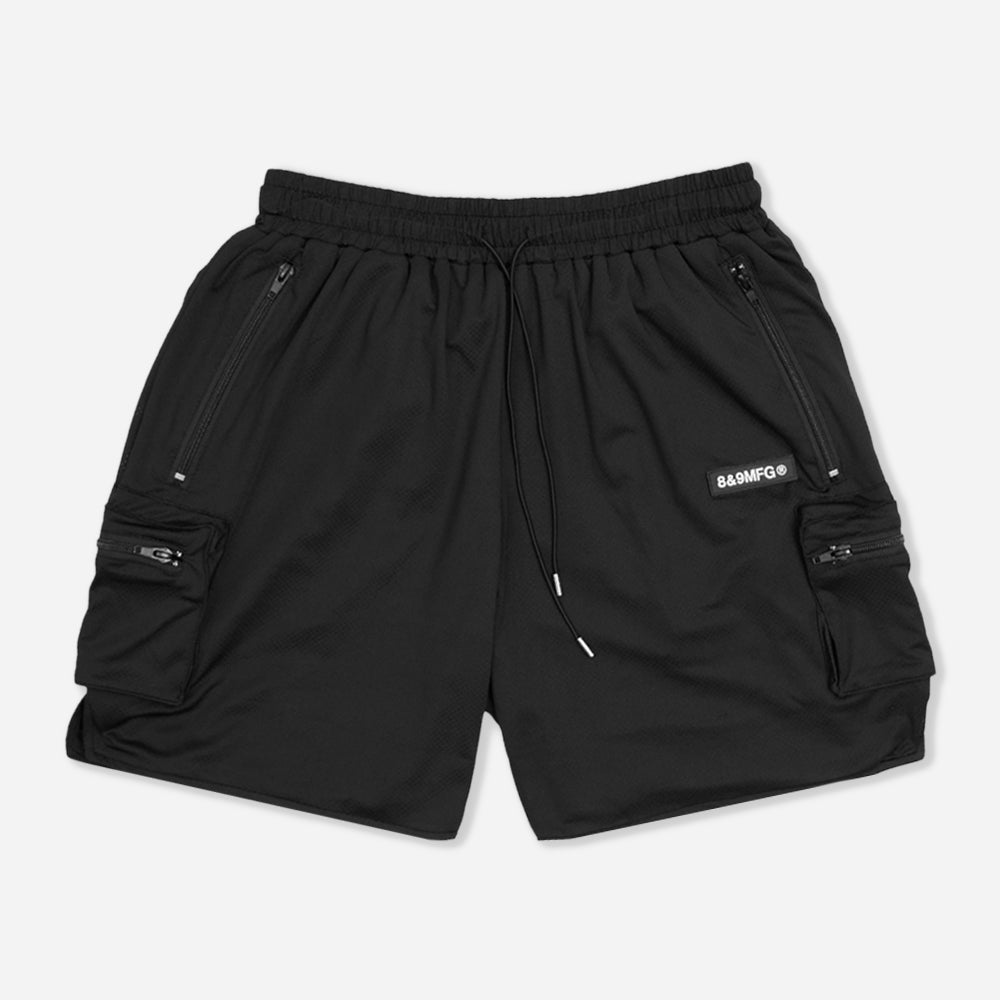 Everyday Mesh Cargo Shorts Black
