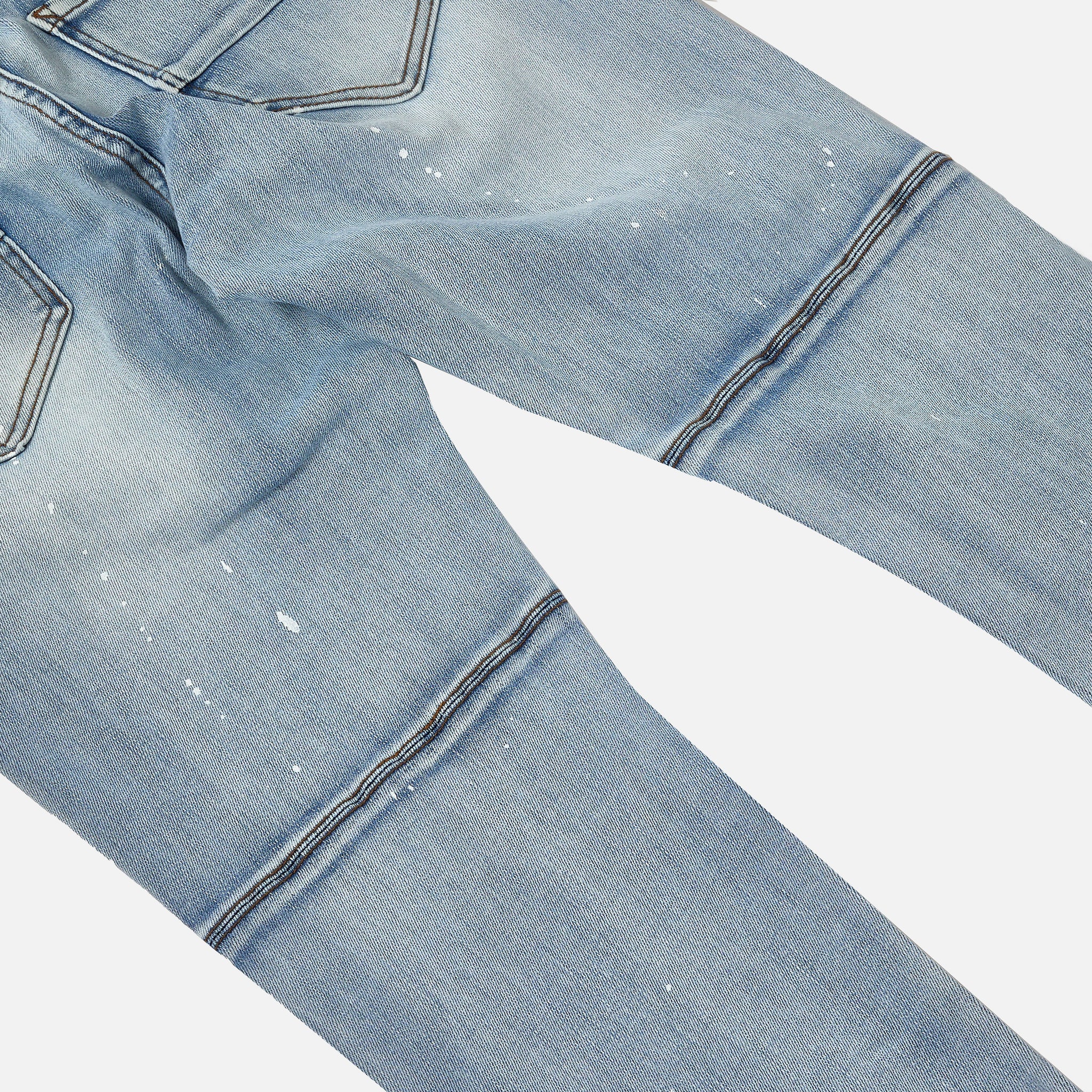 svindler omfattende basen Faded Blue Denim 3d Slim Tapered Jeans – 8&9 Clothing Co.