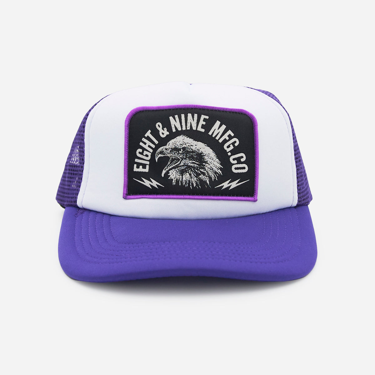 Feel The Trenches Trucker Hat Purple