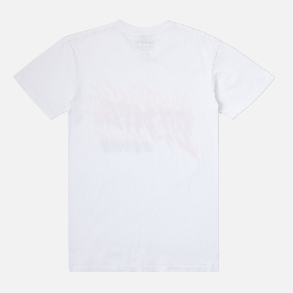 Flames T Shirt White