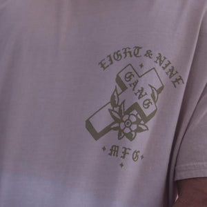 Gang Burlap Elongated Dip Dye T Shirt