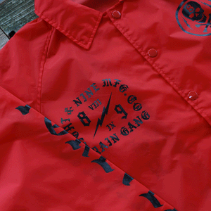 Brain Gang 4 Eva Coaches Jacket Red - 5
