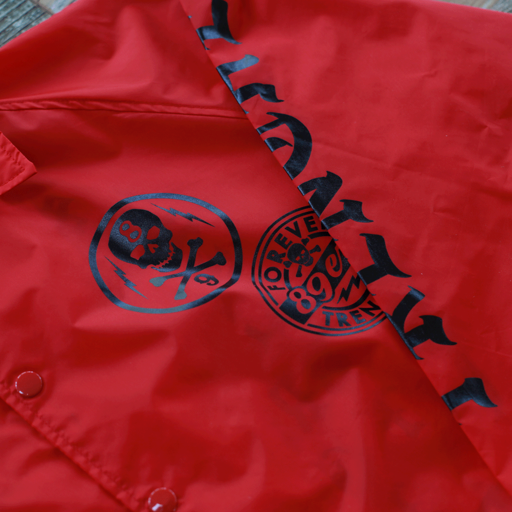 Brain Gang 4 Eva Coaches Jacket Red - 9