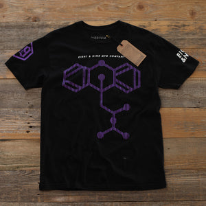 Syrup Molecule T Shirt Black Purp - 1