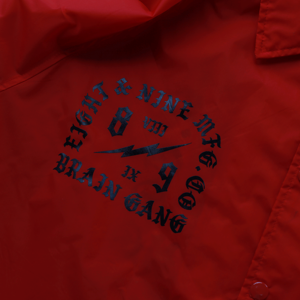 Brain Gang 4 Eva Coaches Jacket Red - 4