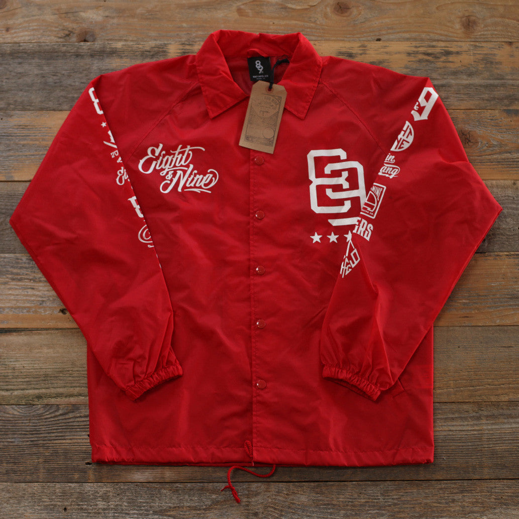 Rise Above Coaches Jacket Red - 1