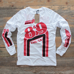 gt bicycles clothing BMX Jersey Tee Fire Red L/S - Jordan Black Toe 14