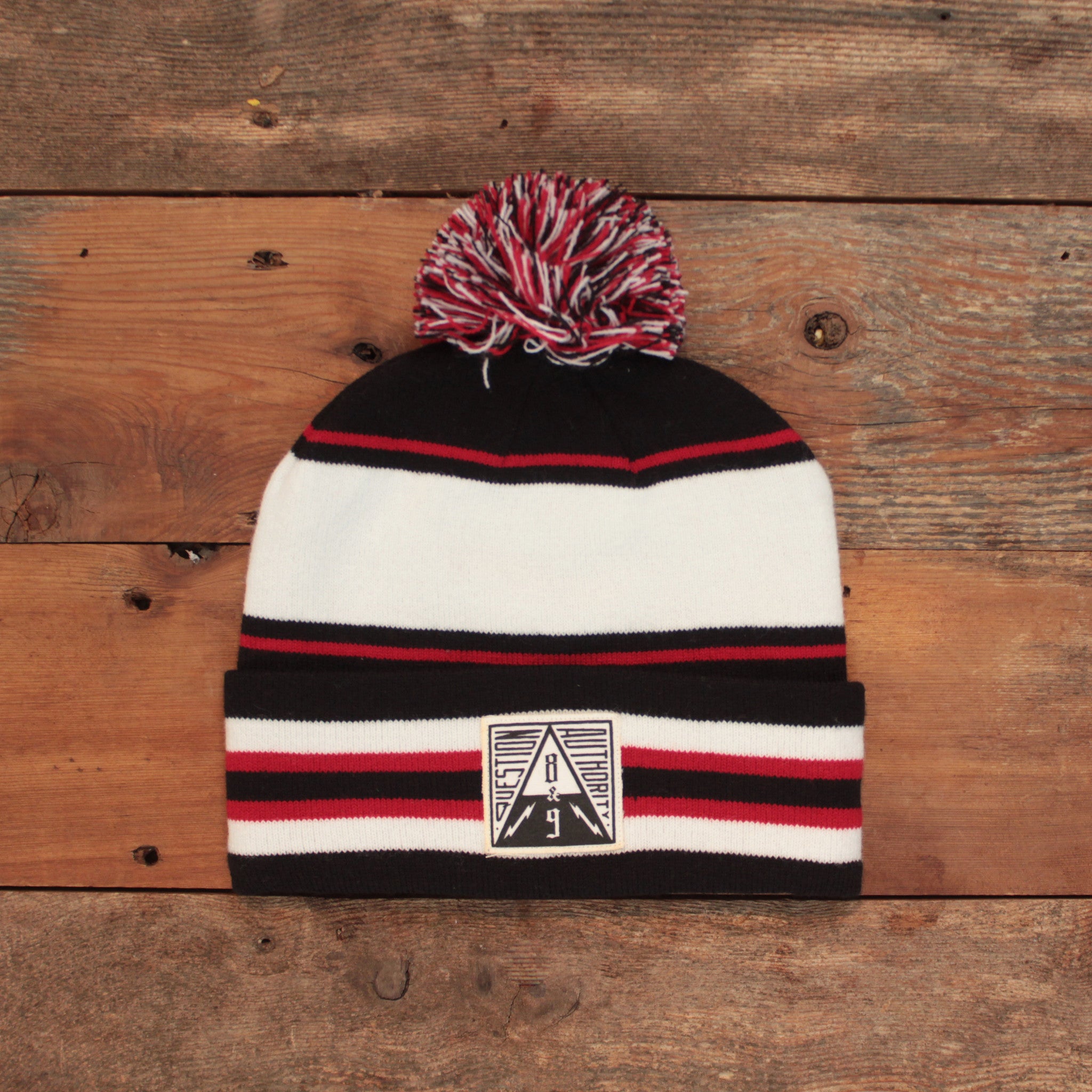 Question Authority Cuffed Beanie Bred