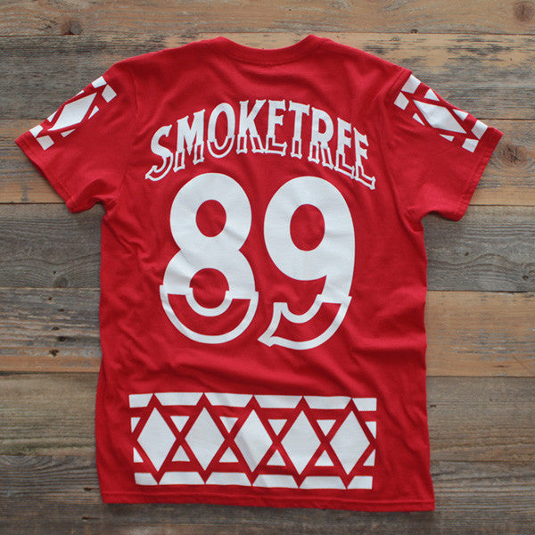 SmokeTree Hockey Jersey Tee Red - 2