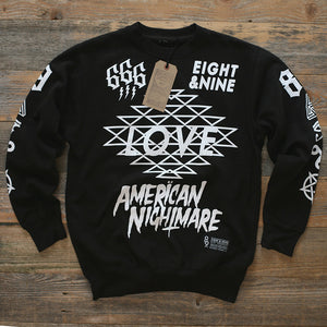 Love Fleece Sweatshirt Black - 1