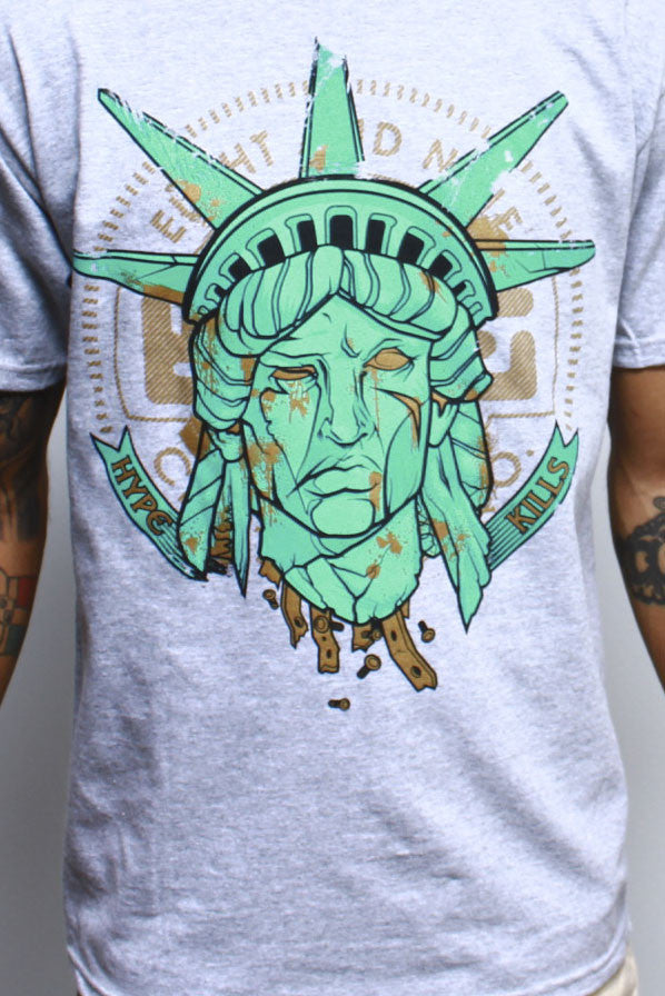 Hype Kills Statue Of Liberty T Shirt - 2