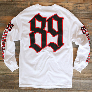 Race Flags Tee L/S White - 2