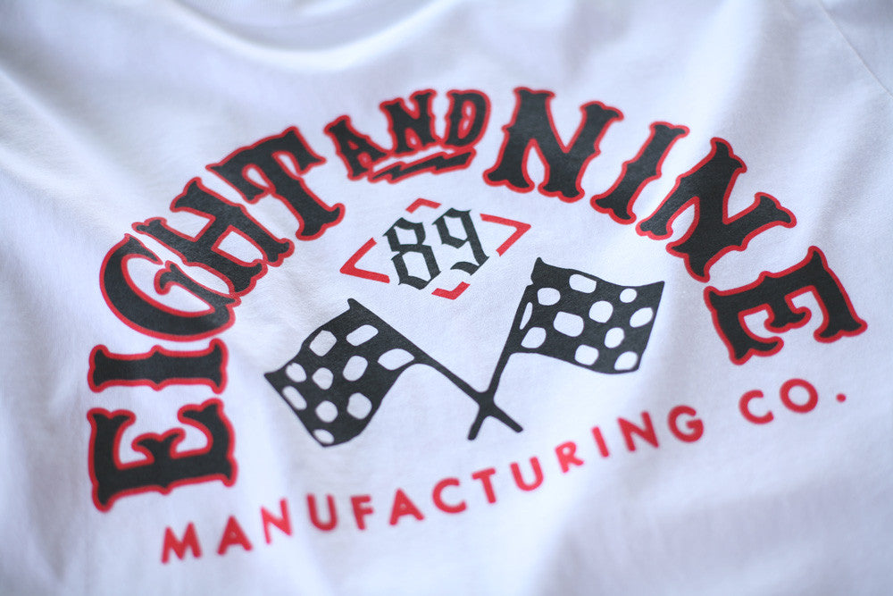 Race Flags Tee L/S White - 3