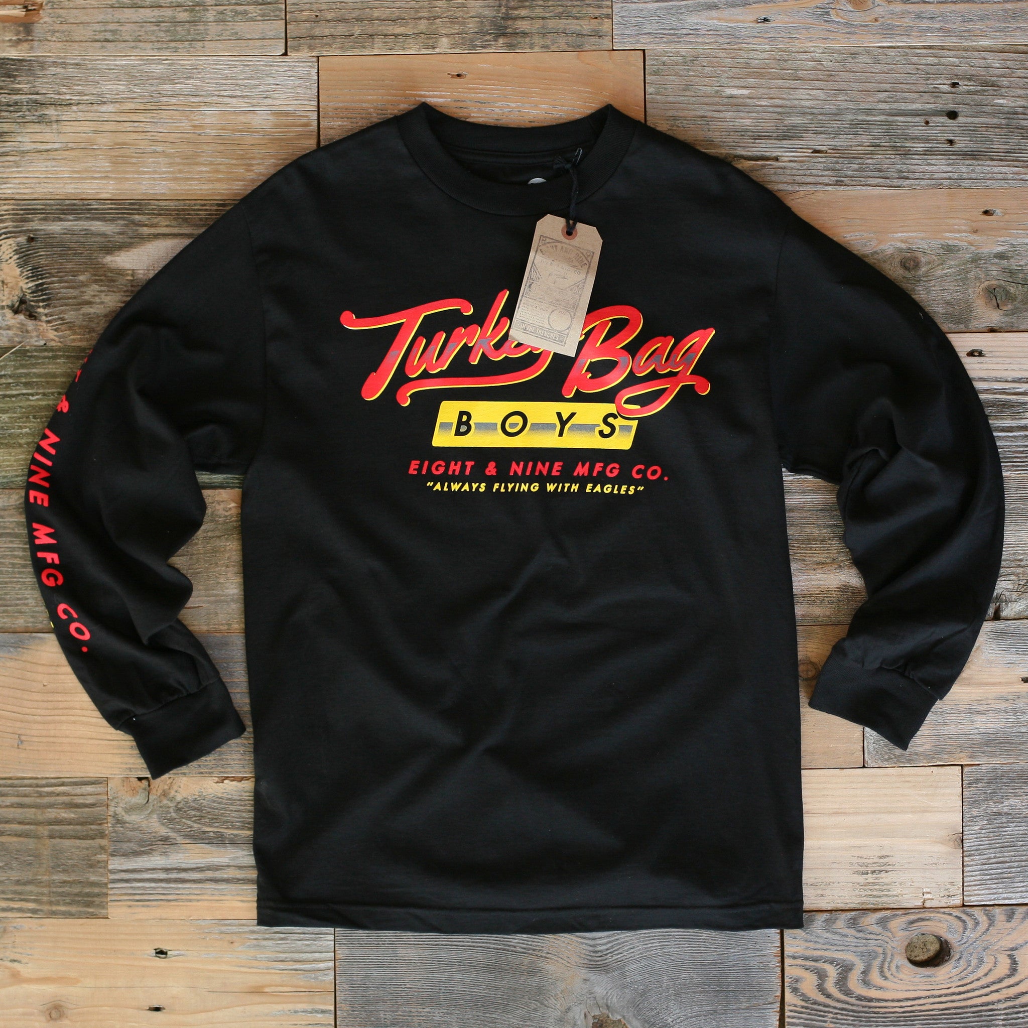 Turkey Bag Boys L/S Tee Black - 1