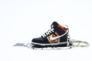 Nike HUF Tie Dye Dunk High Sneaker Keychain