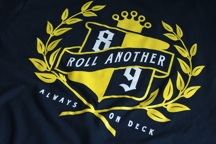 Roll Another Classic T Shirt Navy - 4