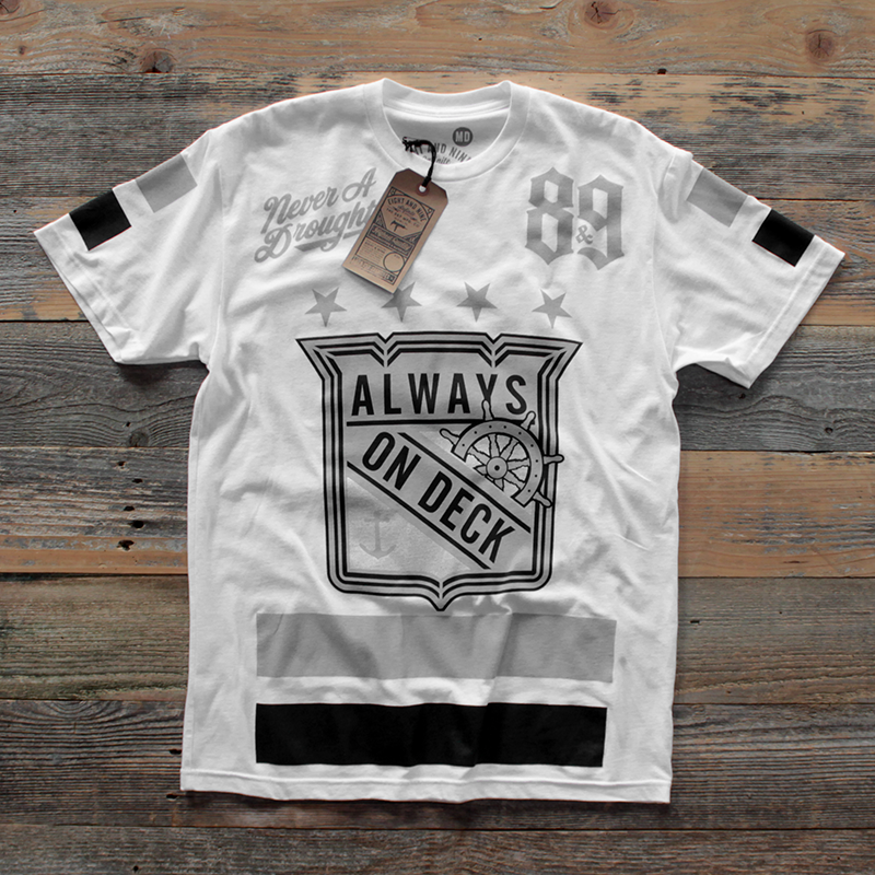 On Deck Jersey Tee Wolf Grey - 1