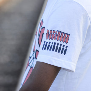 Bomb Group T Shirt White Coral