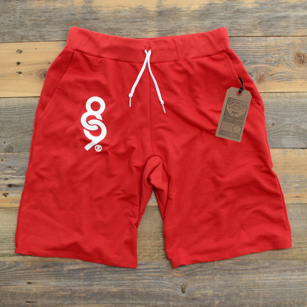 Keys French Terry Yard Shorts Fire Red - 1