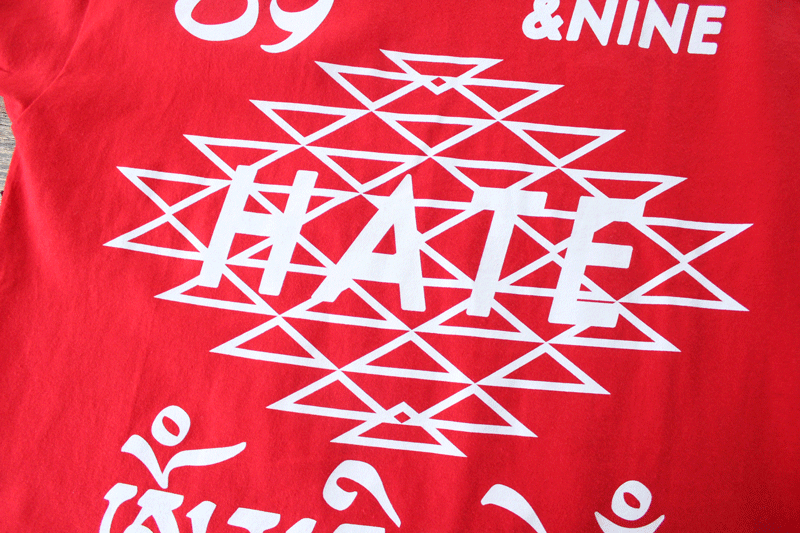 Hate Jersey T Shirt Red - 4
