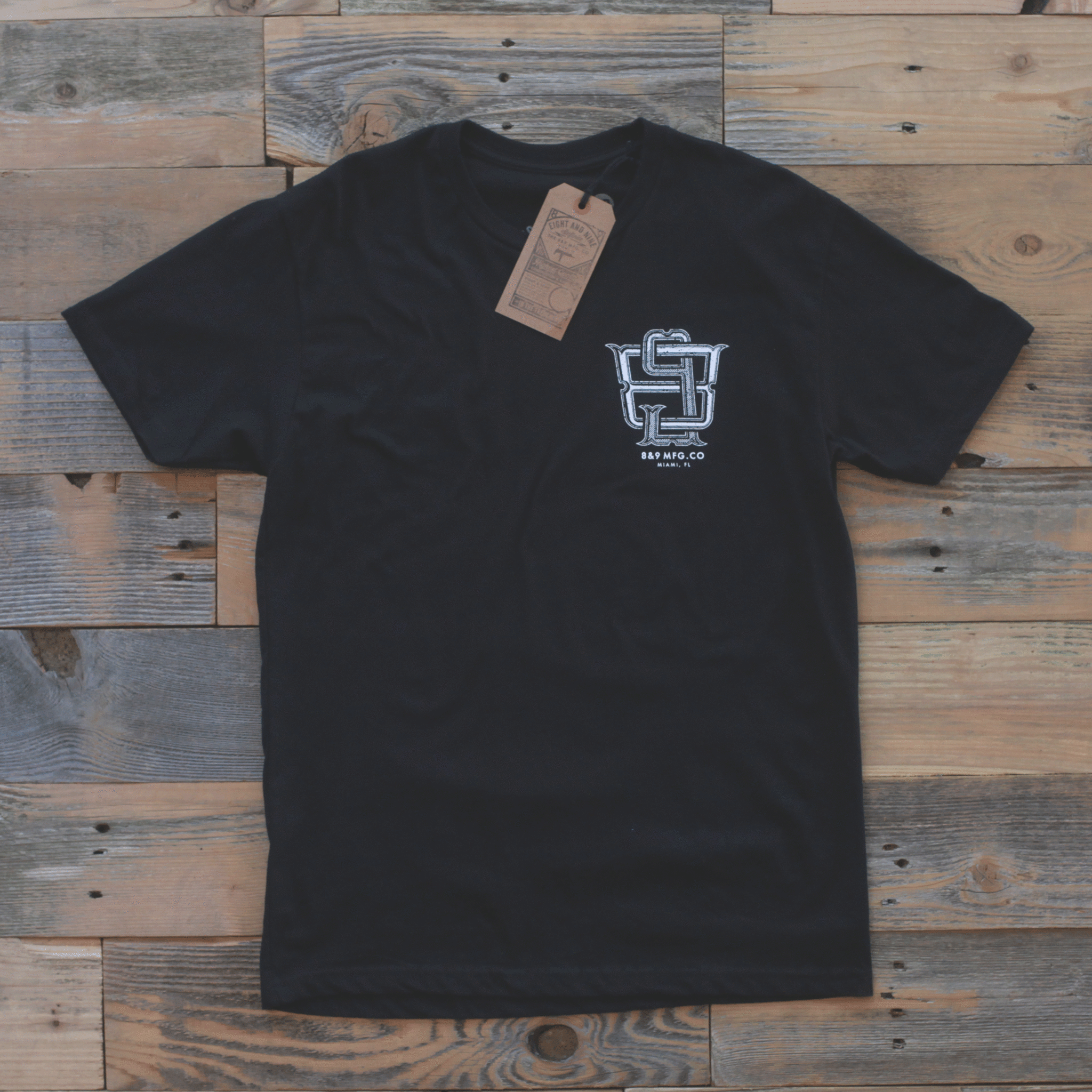 Monogram T Shirt Black