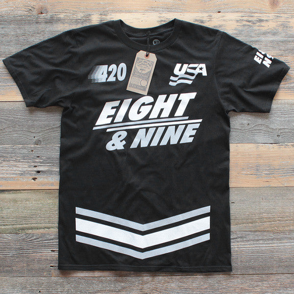 420 USA T Shirt Black - 1