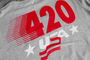 420 USA T Shirt Heather - 4