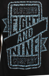 Gamma Blue Metallic Sign Shop T Shirt - 2